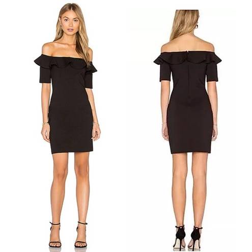 Amanda Uprichard  Sia Mini Dress in Black sz P