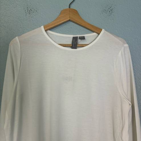 Sweaty Betty NWT  Tie Side Yoga Long Sleeve Top Lily White