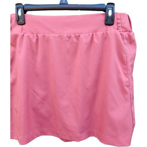 St. John’s Bay St. John's Bay Womens Large Salmon Activewear Skort 5" Rise Bow Pockets Stretch