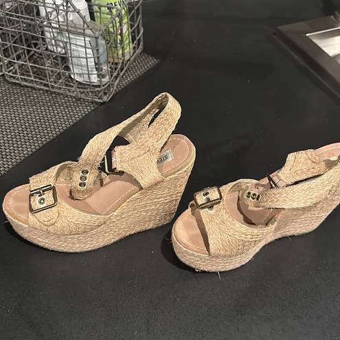 Steve Madden  cork wedge. So versatile! So cute! Size 8 women’s