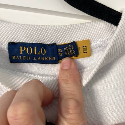 Polo Ralph Lauren -  Bear sled by Ralph Lauren RARE white crewneck