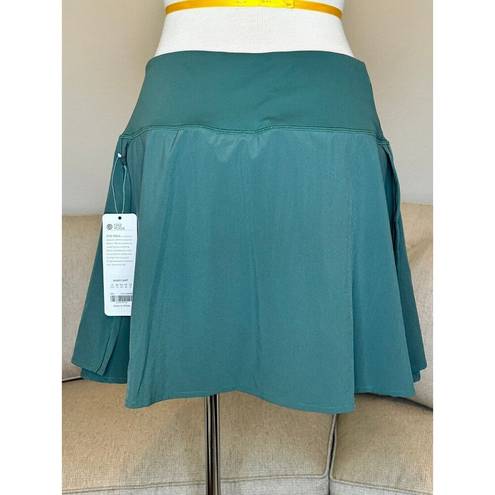 CRZ Yoga Feathery-Fit Womens Mid Rise Tennis Skirt Golf Skorts with Pockets L