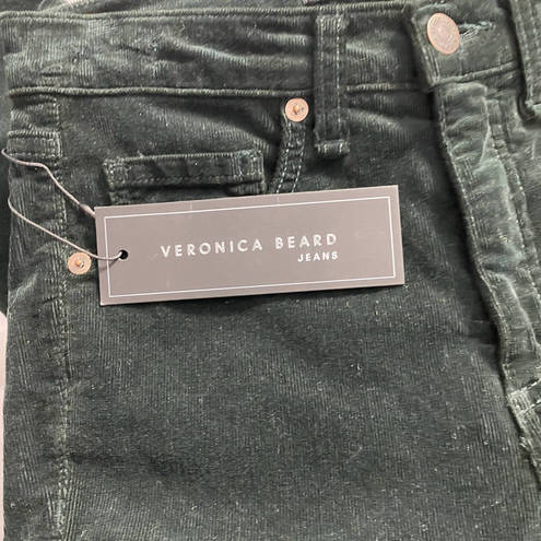 Veronica Beard  Kate 10” Skinny Corduroy Jeans in Forest Green Size US 24