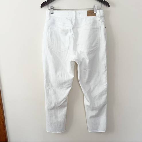 Abercrombie & Fitch  Mom Jeans Distressed White Jeans Size 8R Preppy