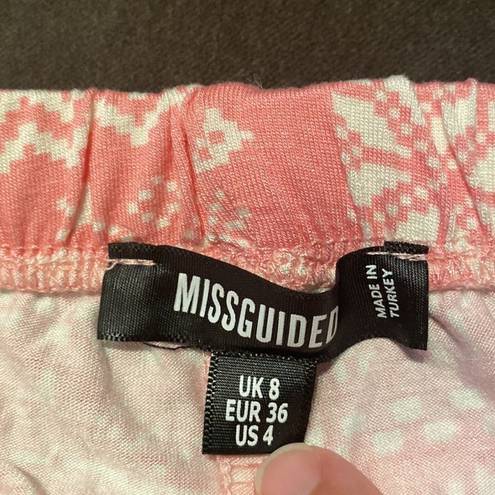 Missguided  Women’s Pink Long Sleeve Pajamas Size 4 NWOT