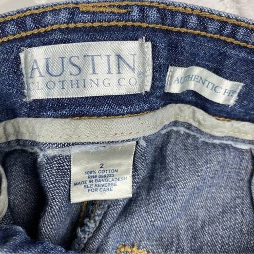 Krass&co Austin Clothing  Denim Jean Shorts Size 2 Short Shorts Side Slit 5 Pockets