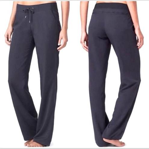 Athleta Y2K Early 2000s Navy Blue  Midtown Trouser Elastic Drawstring Waist Sweatpants Mid-Low Rise