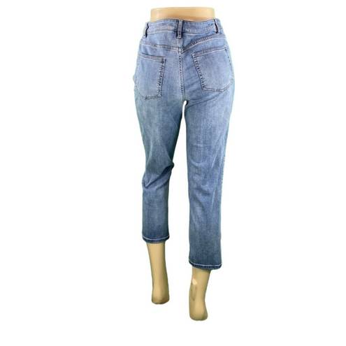 J.Jill  Light Wash High Waist Cropped Smooth Fit Denim Jeans