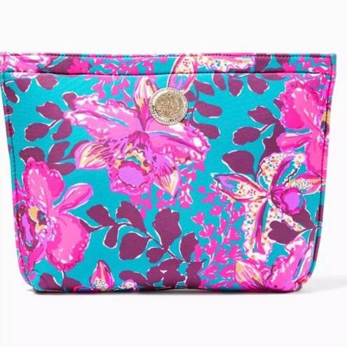 Lilly Pulitzer , Blue Rhapsody- Orchid You Not Swim, Neoprene Pouch, New w/o Tags