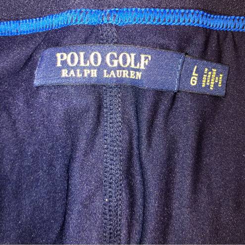 Polo  Golf Ralph Lauren Skort Blue Rainbow Stripe Textured pull on Large