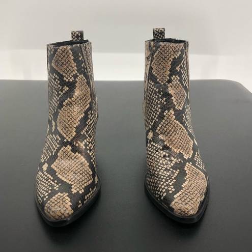 Treasure & Bond  Natalie Wedge Ankle Booties Boots Snakeskin