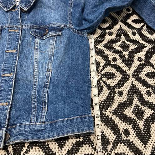 Noisy May  denim jacket distressed style Medium