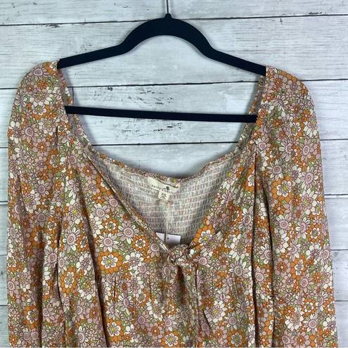 Daisy  And Delilah Floral Tie Front Top Size XXL