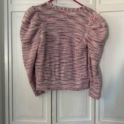 Andrew Marc Puff sleeve  shades of pink cardigan