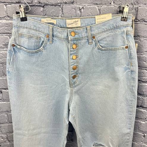 Universal Threads Universal Thread Vintage Straight Stretch Button Fly Jeans Size 14 Ankle Length