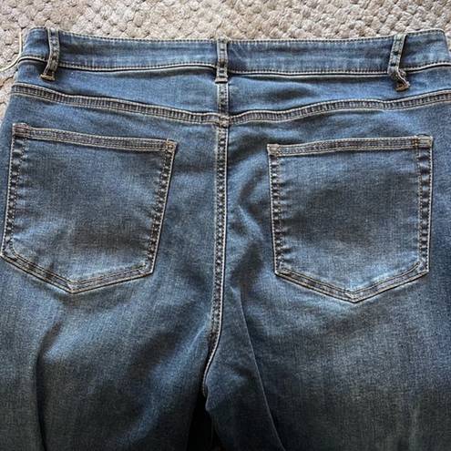 J.Jill Women's   DENIM BLUE Smooth Fit Straight Leg Jeans Size 10 GUC #0937