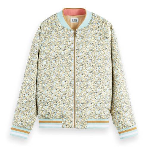 Scotch & Soda 79-  Printed reversible padded bomber jacket XS