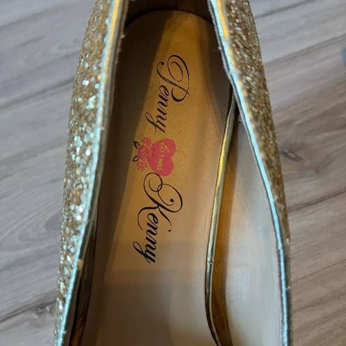 Penny Loves Kenny Penny Love Kenny 10 Glitter Gold Pumps