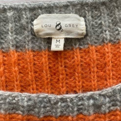 Lou & grey  Stripe Color Line Alpaca Blend Sweater Size Medium