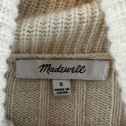 Madewell  Hickory Turtleneck Sweater in Colorblock Size S