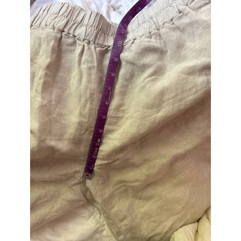 Madewell  Classic High Waist Linen Trouser Pullon Pant. Small