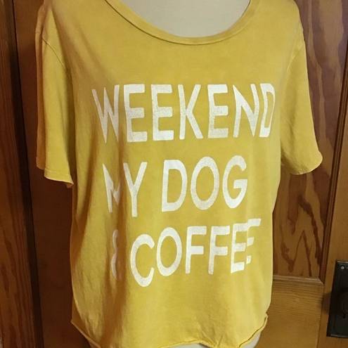 Grayson Threads 3 for 20 $ bundle Weekend, my dog, n coffee slouchy graphic t shirt