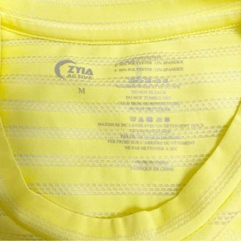 Zyia NWT  Active Lemon Nimbus Brighter Tank Quick Dry Muscle Tee Size Medium NEW