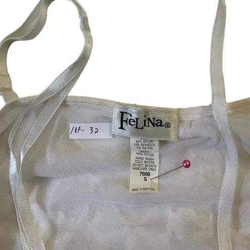 Felina  White Lace Bralette Top Women Size Small | 10F-32