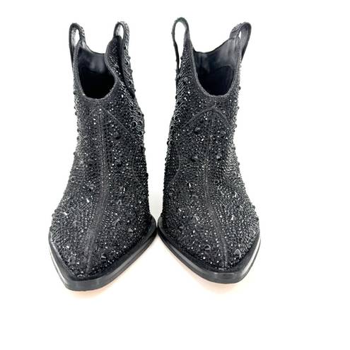 Jessica Simpson  Women's Zadie Pull-On Western Booties in Black Size 5 MSRP $129