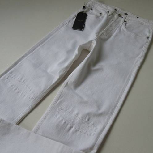 Rag and Bone NWT  Maya in Worn Vintage White High Rise Ankle Straight Jeans 31