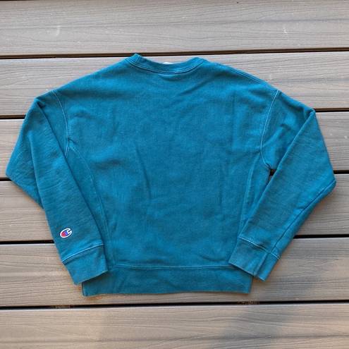 Champion Vintage X-Small  Reverse Weave Crewneck Sweater Turquoise/ Aquamarine