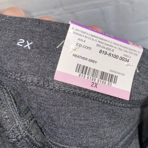 St. John’s Bay NWT  Gray Skinny Leg Slimming Panel Pants