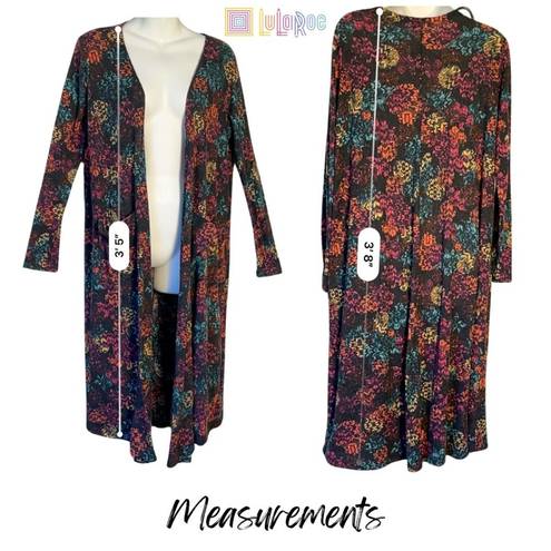 LuLaRoe LuLuRoe Sarah Many Colors Open Front Cardigan Duster Sweater Pockets Size Medium