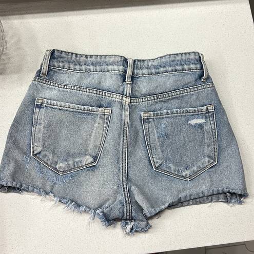 Nature Denim Cutoff Stone washed Jean shorts