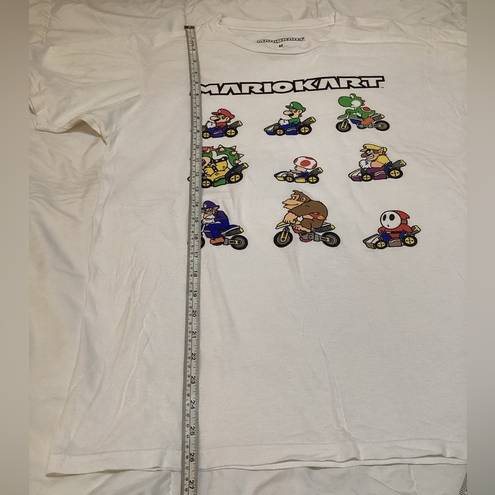 Nintendo Super Mario Kart T-Shirt Official  White Size M GUC