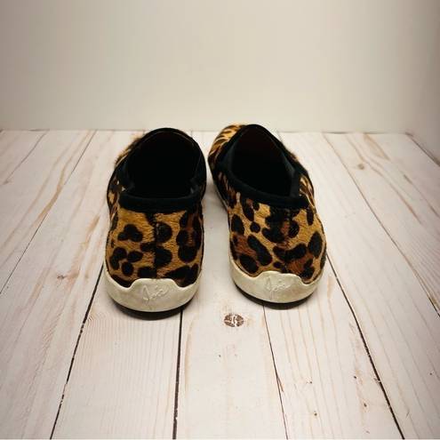 Joie  Kidmore Leopard Print Calf Hair Slip on Sneakers Size 40