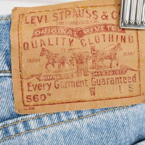 Levi’s Vintage Levi's 560 Mom Jeans Y2K 90s Light Wash Distressed Size 14 Regular