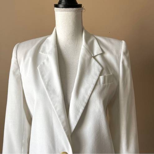 Oleg Cassini  | White Blazer Jacket Sz 4P