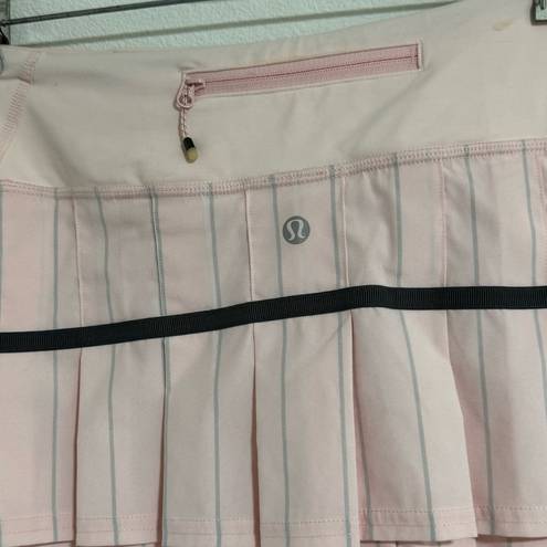 Lululemon  Run Pace Setter Skirt - Slalom Stripe in Pretty Pink