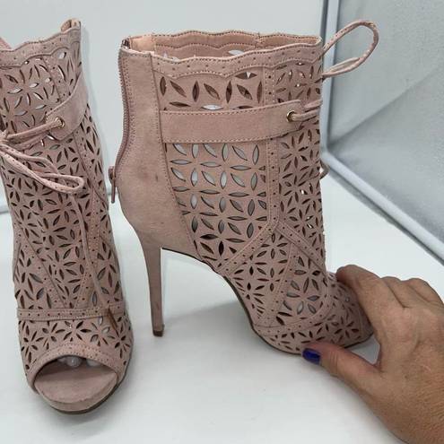 Shoedazzle  Mischa Laser Cut Bootie