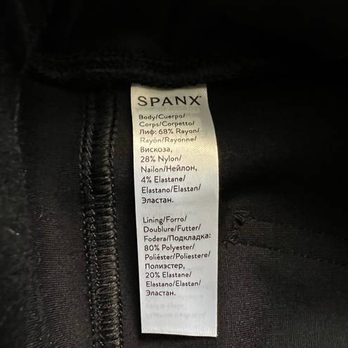 Spanx The Perfect Pant Ankle 4 Pocket Black Pants