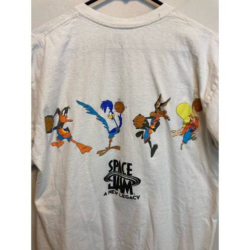 Looney Tunes Space Jam Vintage Style Graphic Short Sleeve T-Shirt Unisex Size Medium