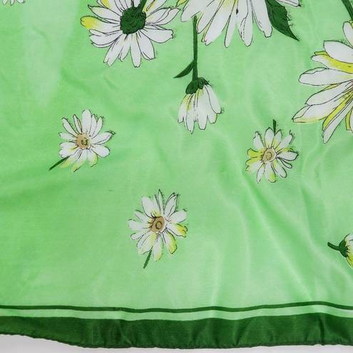 Daisy Vintage Green  Flower Scarf Wraps