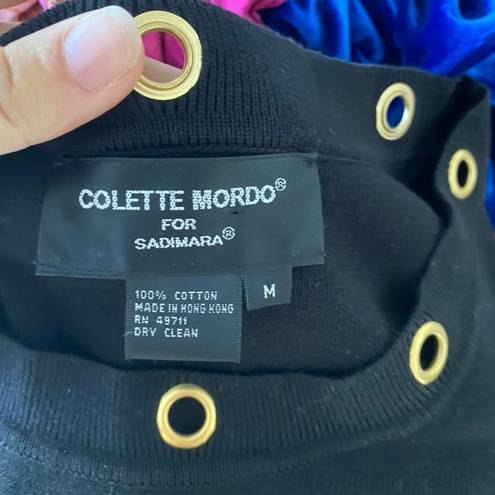 Colette Mordo Black Knit 90s Top