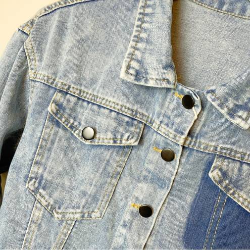 Vintage Blue J.ING  Light Weight Crop Denim Jacket