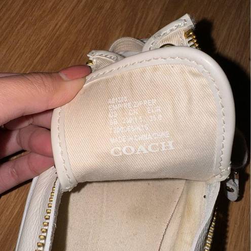 Coach  double zip cream empire sneakers size 6