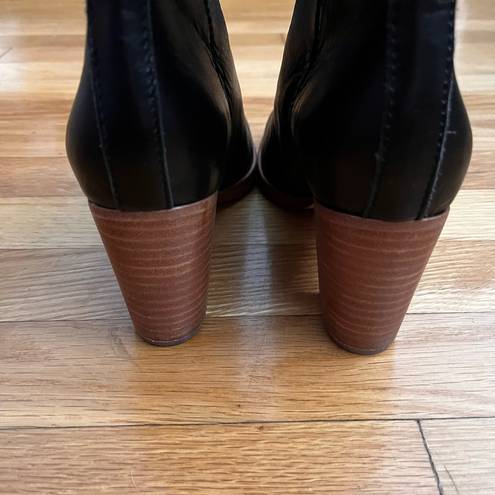 Joie  Knee High Leather Block Heel Boots - Size 37