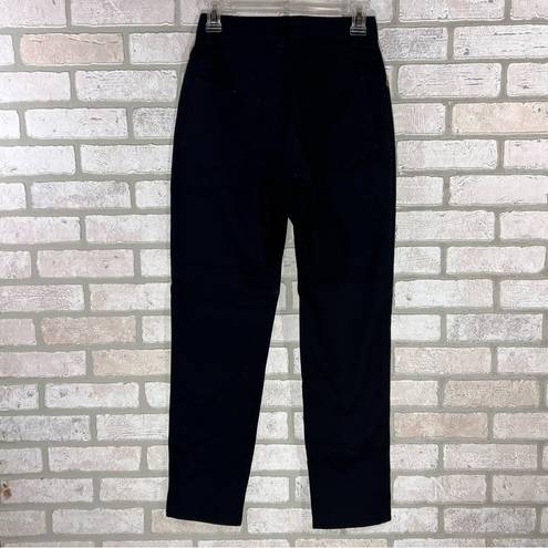 St. John  Signature High Rise Straight Leg Jeans in Black Size 2