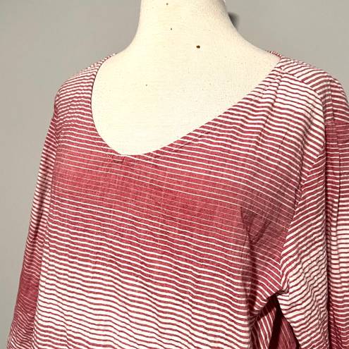 Habitat Red White Striped Tunic Top Shirt Blouse