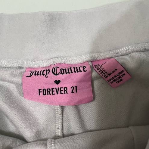 Juicy Couture  Gray Velour Jeweled Track Pants Size Small